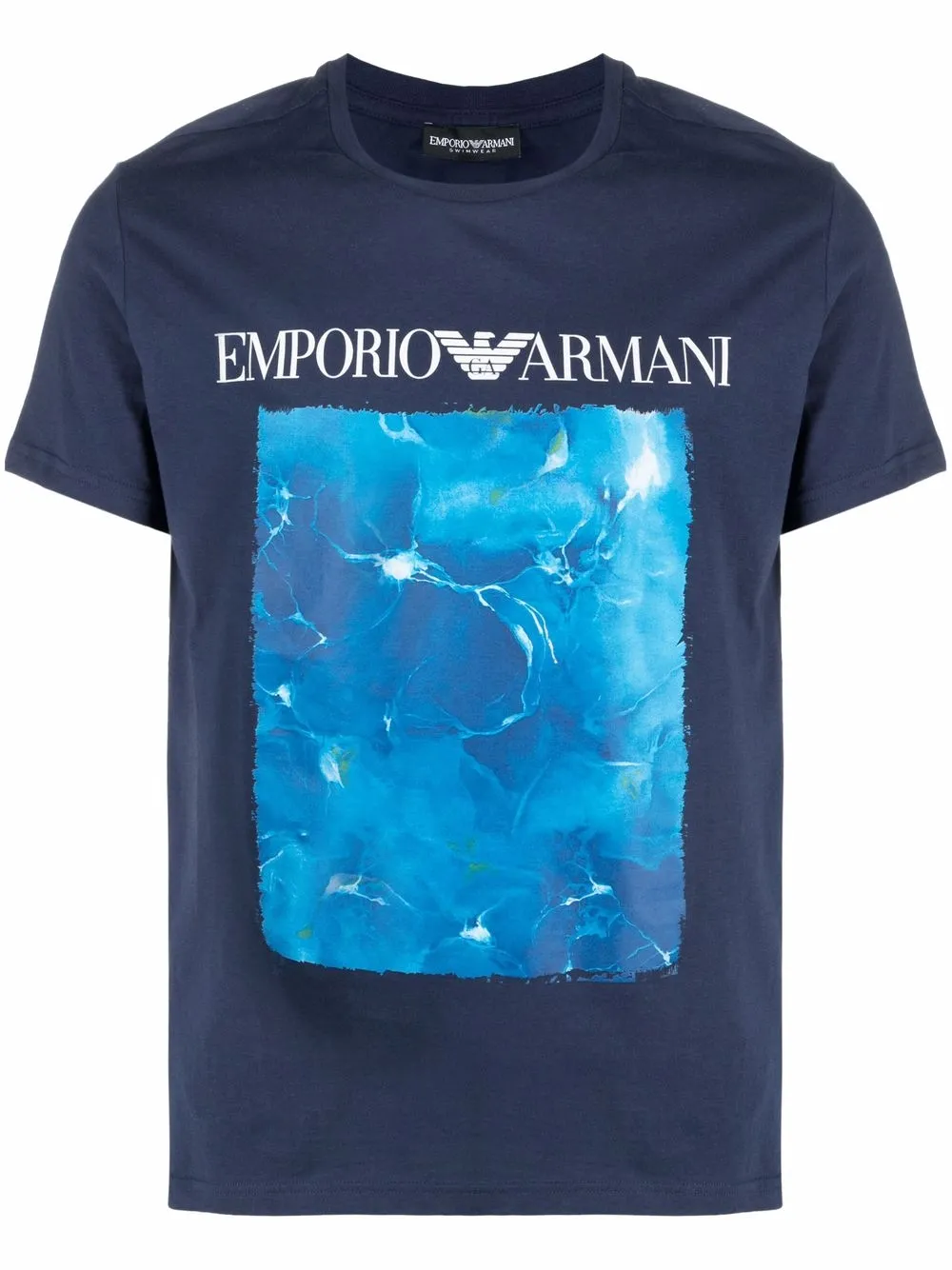 фото Emporio armani футболка с графичным принтом