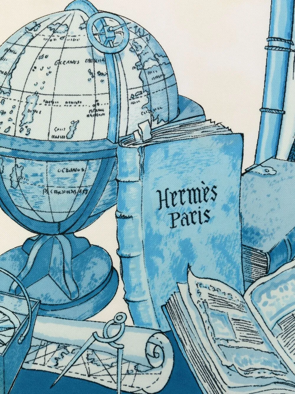 фото Hermès платок pre-owned с принтом