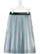 Image 1 of Givenchy Kids logo waistband pleated skirt