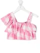Image 1 of Balmain Kids gingham-print ruffled top