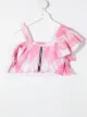 Image 2 of Balmain Kids gingham-print ruffled top