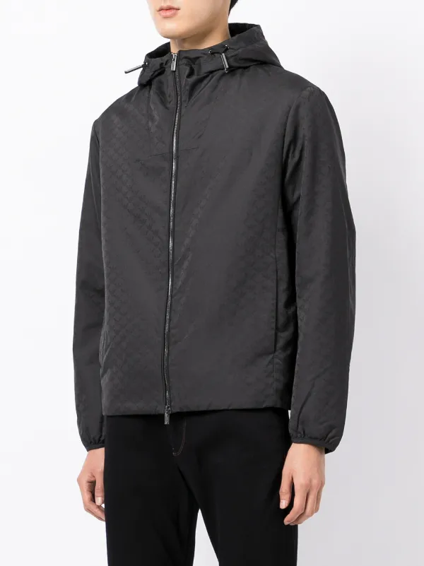 ジャケット・アウター EMPORIO ARMANI MELTON WOOL ZIP JACKET EMPORIO ARMANI MELTON WOOL ZIP JACKET Size 48 Black Men's