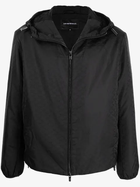 Emporio Armani jakke med hætte og lynlås
