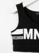 Monnalisa logo-print cropped vest