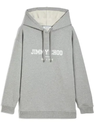 Jimmy Choo JC College logo print Hoodie Farfetch