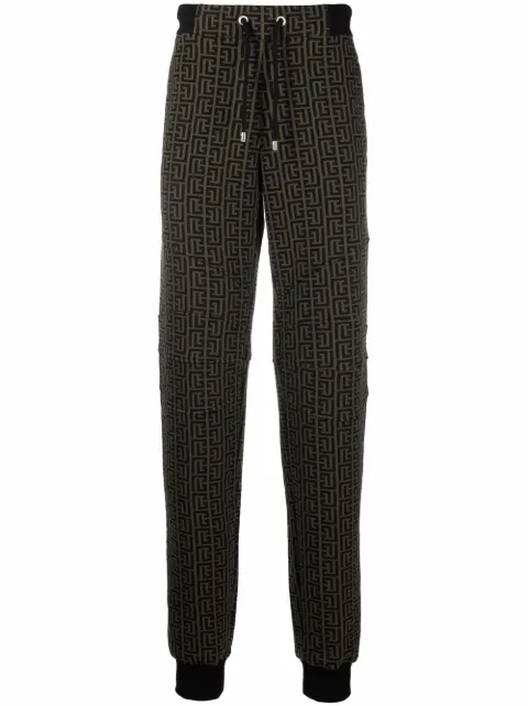 Balmain 발망 모노그램 프린트 트랙팬츠