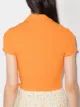 Reformation Blusa cropped Brandy de tricô canelado