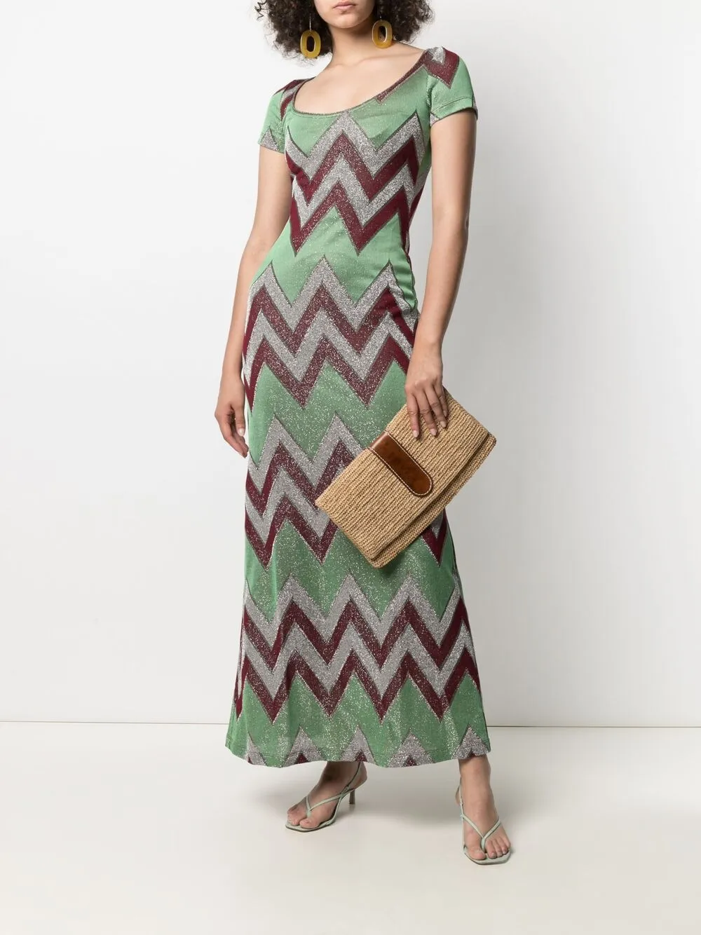 фото M missoni платье с узором зигзаг