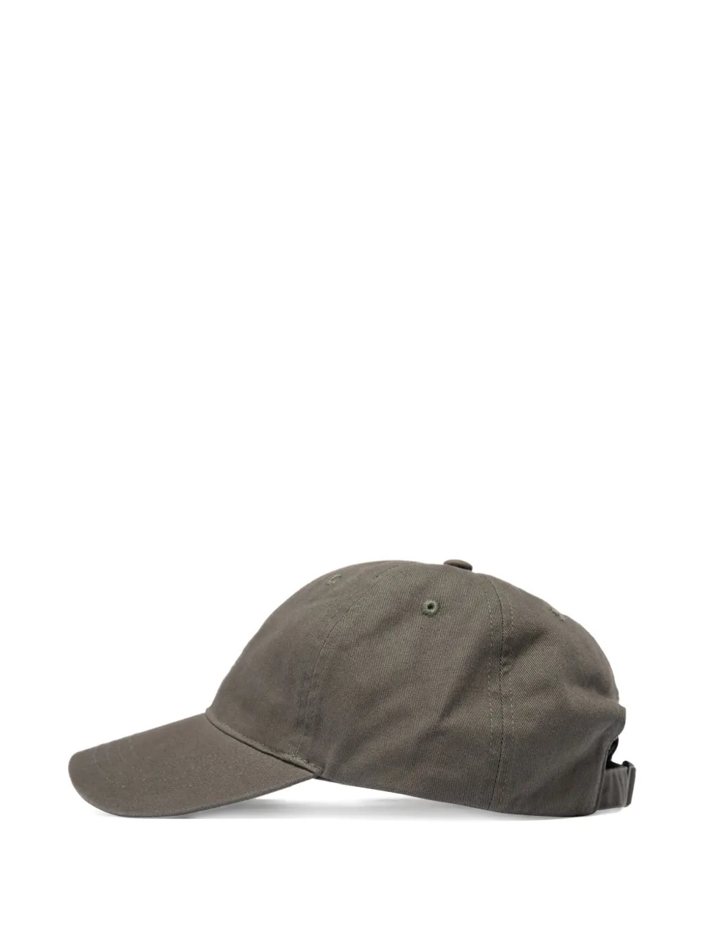 Wood logo-embroidered baseball cap Grijs