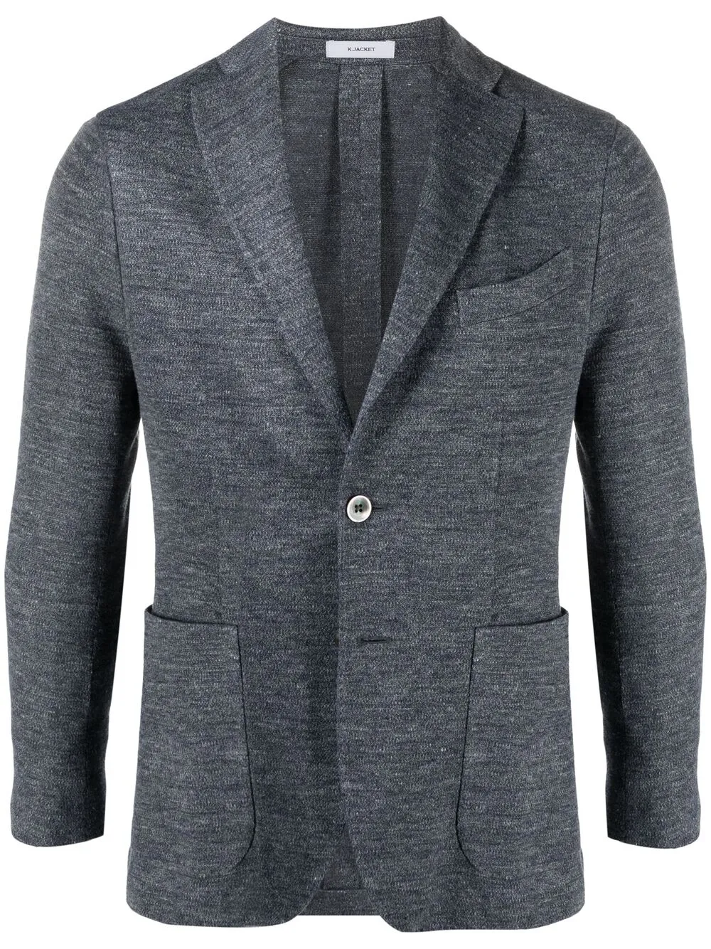 Boglioli linen-blend buttoned blazer | Blue | Image 1