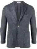 Boglioli linen-blend buttoned blazer - Blue
