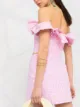 GRETA BOLDINI top corto con volantes