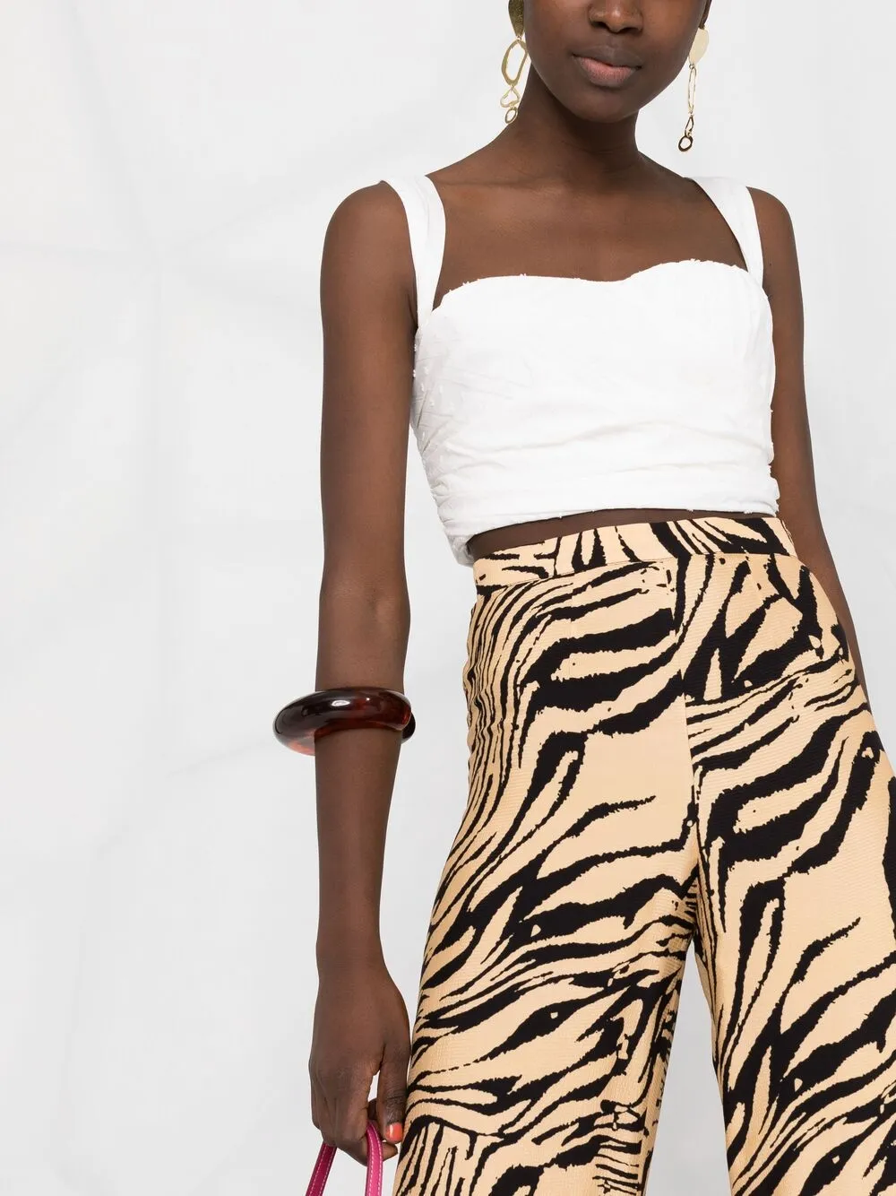 фото Greta boldini укороченный топ без рукавов