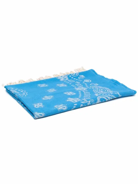 MC2 Saint Barth Foutas banana-print beach towel 