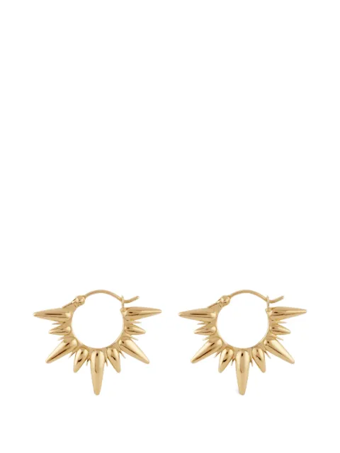 Dinny Hall arracadas Sunbeam Fanny Half Sun en oro amarillo de 22kt