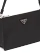 Prada logo-plaque clutch bag