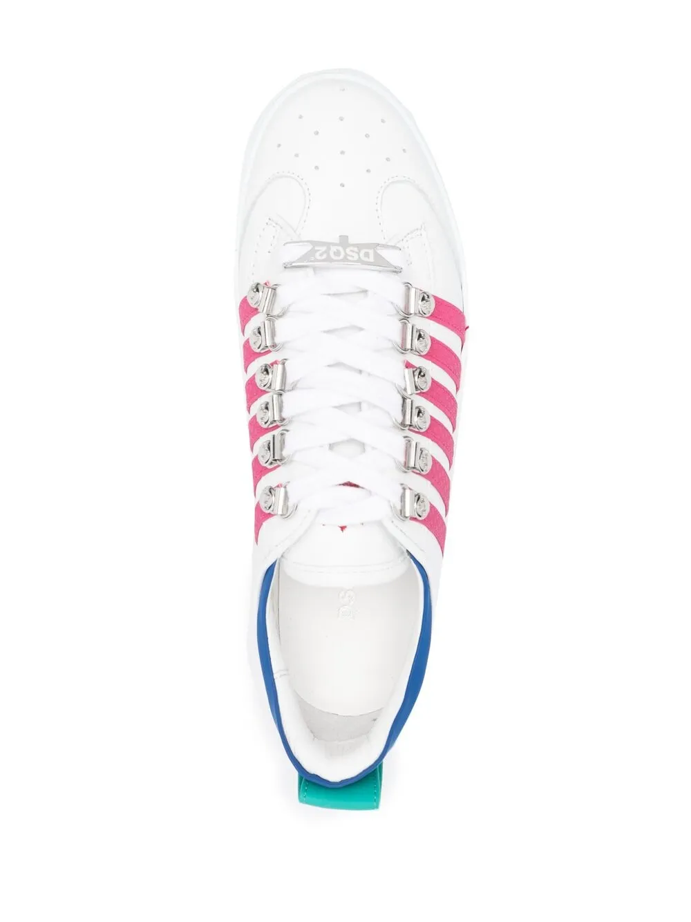 фото Dsquared2 кроссовки на платформе с контрастными полосками
