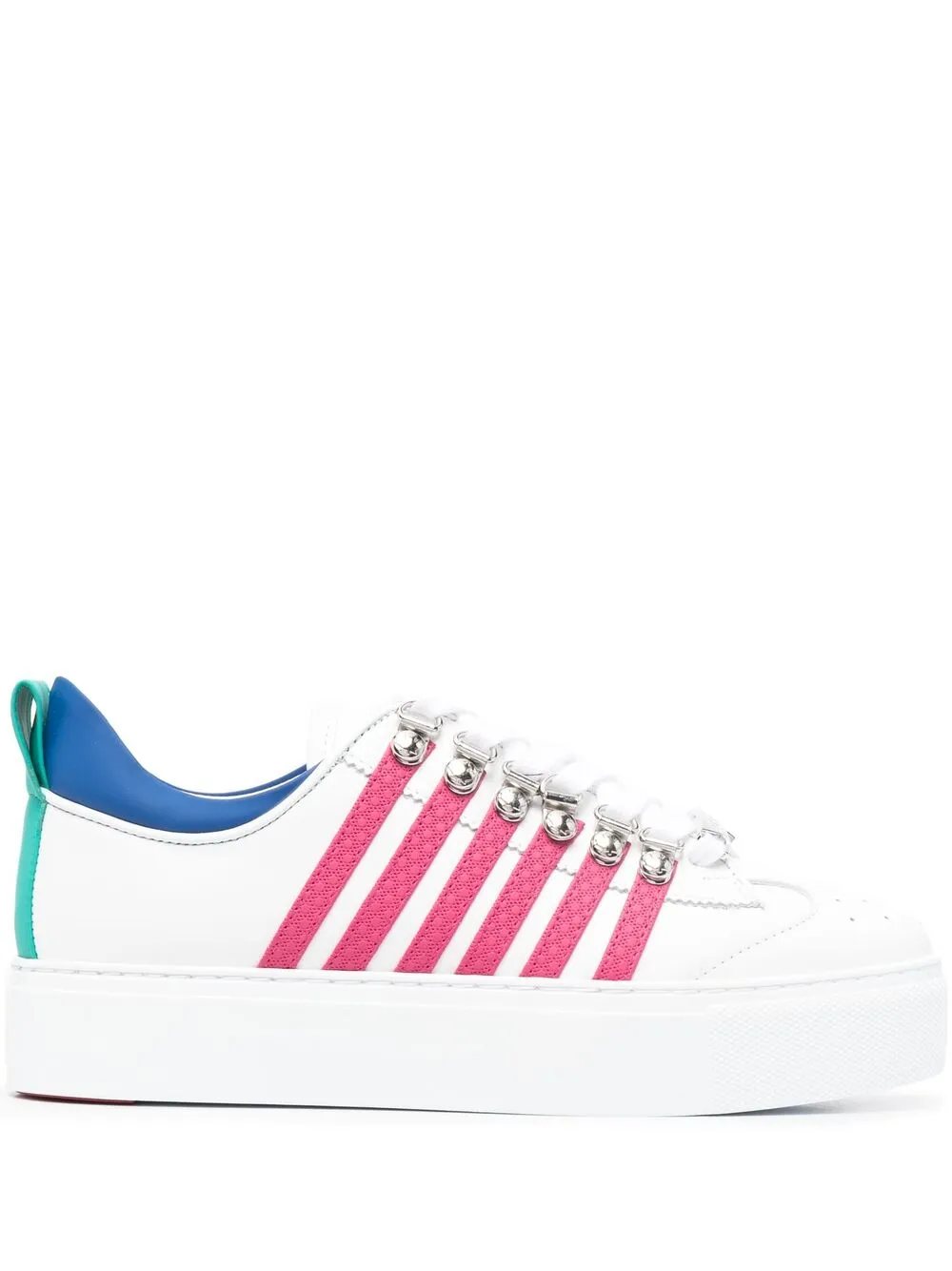 фото Dsquared2 кроссовки на платформе с контрастными полосками