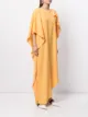 Paule Ka draped asymmetric maxi dress