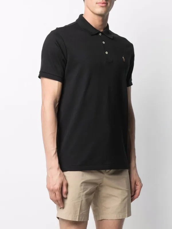 Polo Ralph Lauren Jersey Polo Shirt | Black | FARFETCH