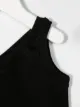UNLABEL Plum one-shoulder top