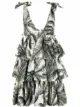 Image 1 of P.A.R.O.S.H. palm-print tiered dress