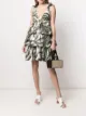 Image 2 of P.A.R.O.S.H. palm-print tiered dress