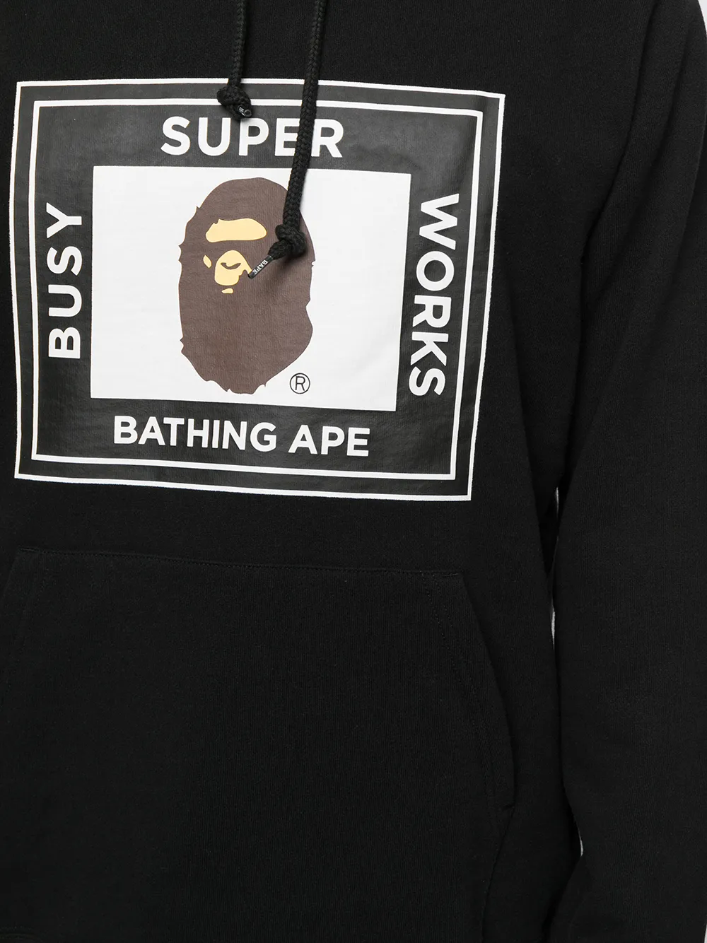 фото A bathing ape® худи с графичным принтом и логотипом