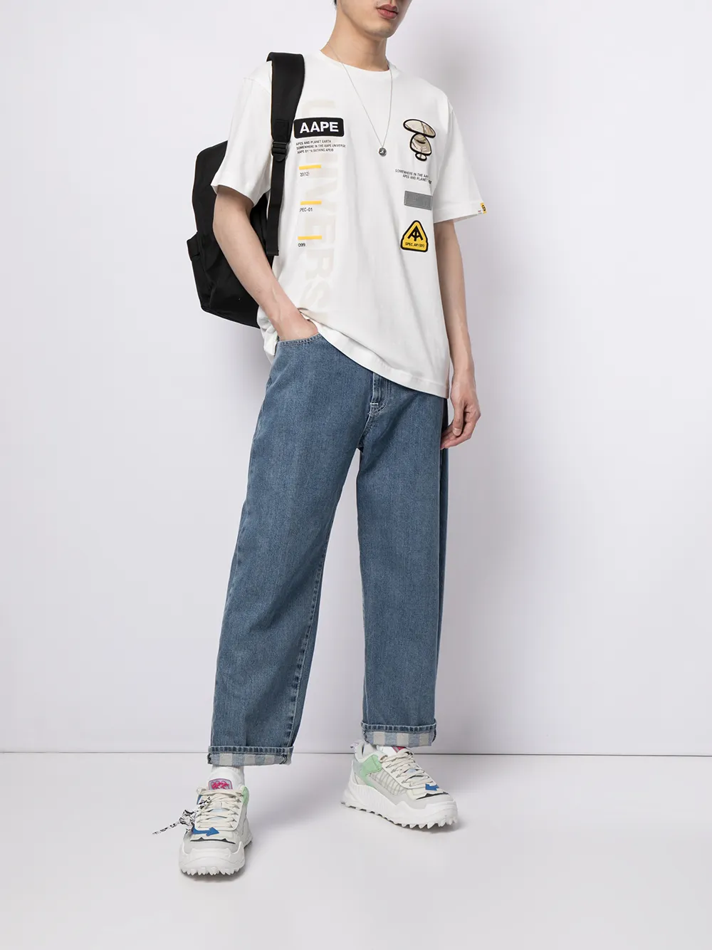 фото Aape by *a bathing ape® футболка с нашивкой