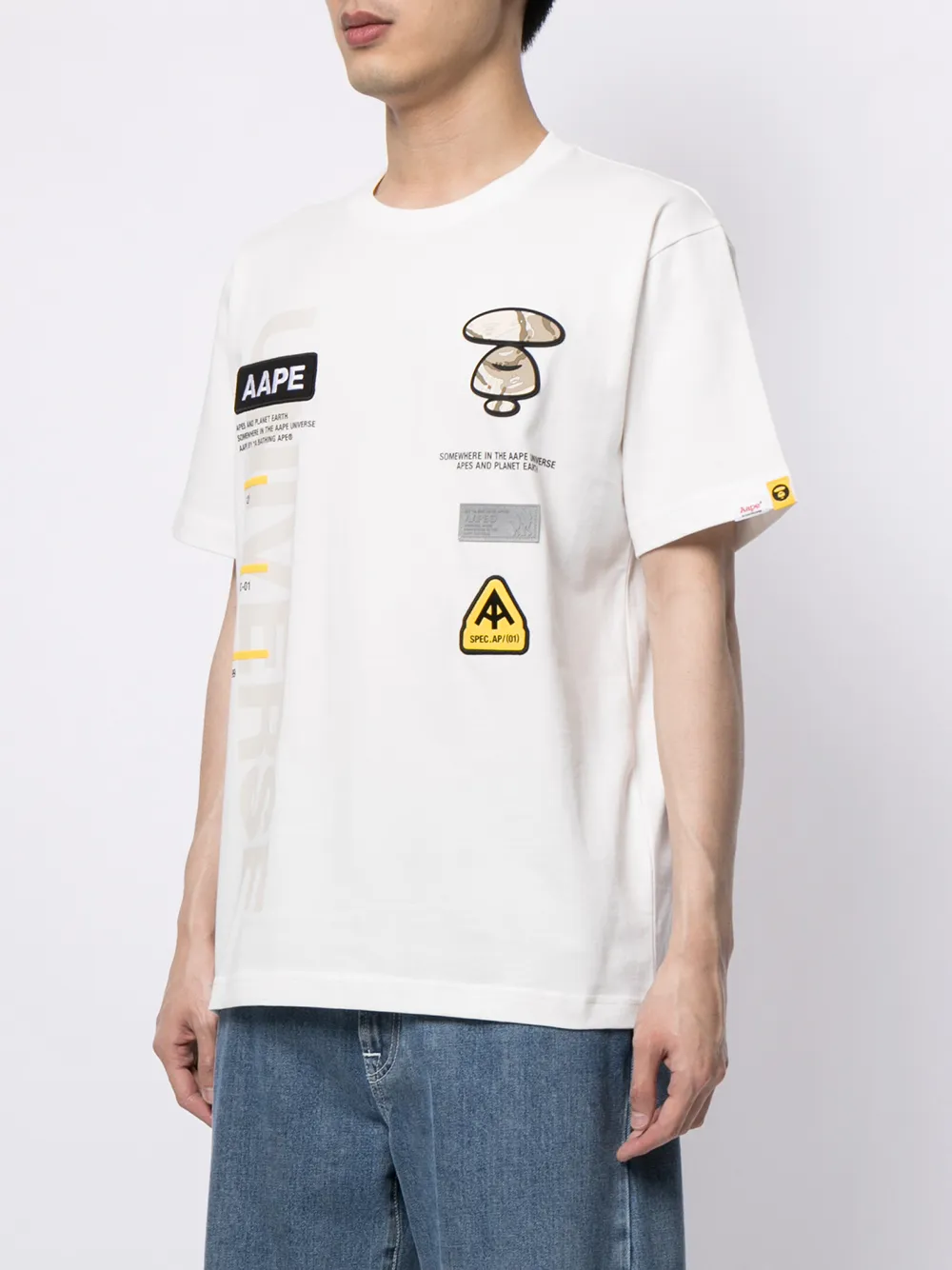 фото Aape by *a bathing ape® футболка с нашивкой