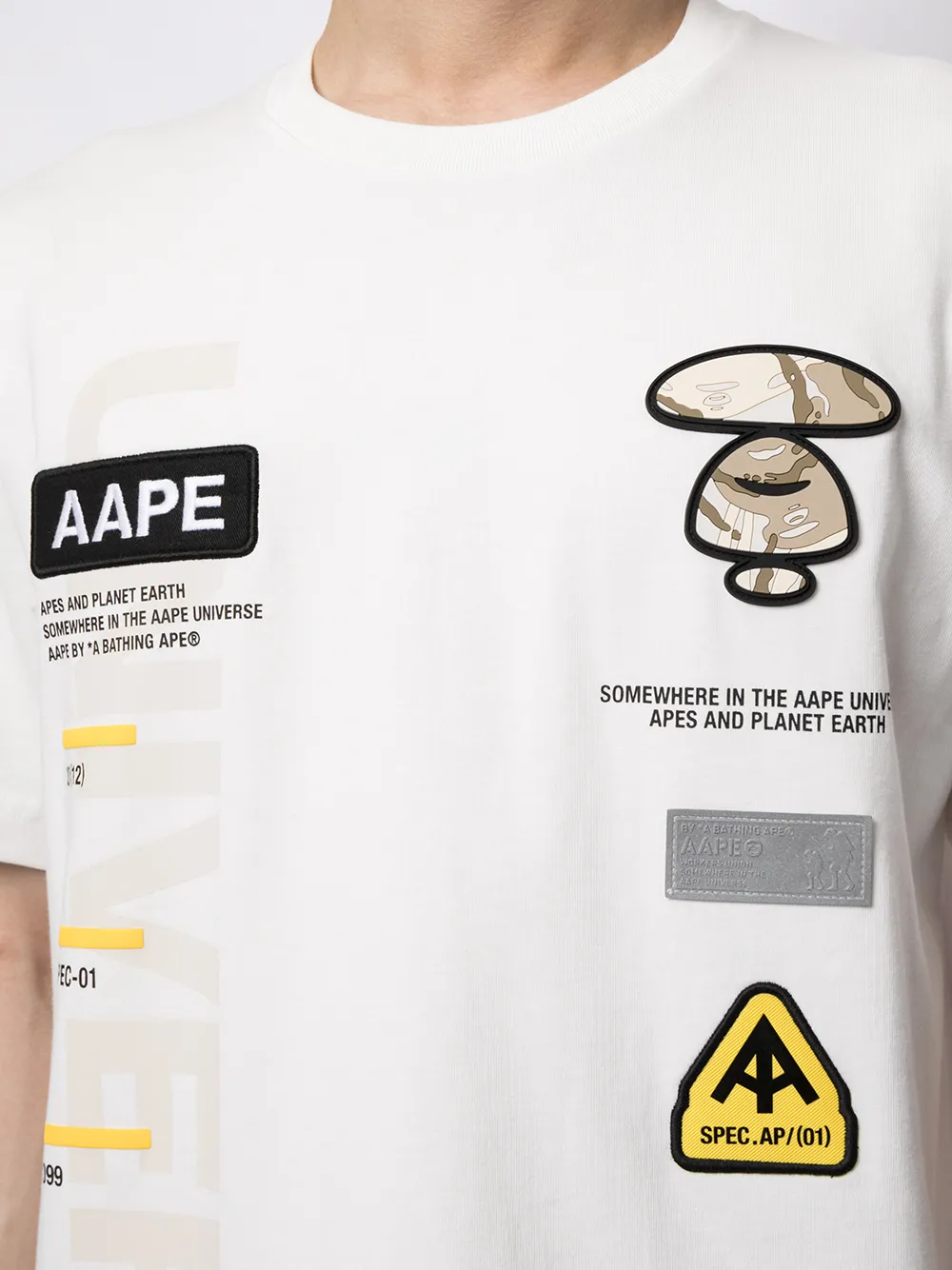 фото Aape by *a bathing ape® футболка с нашивкой