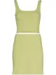 Imagem 1 de Reformation Conjunto Julianna com saia e blusa cropped canelada