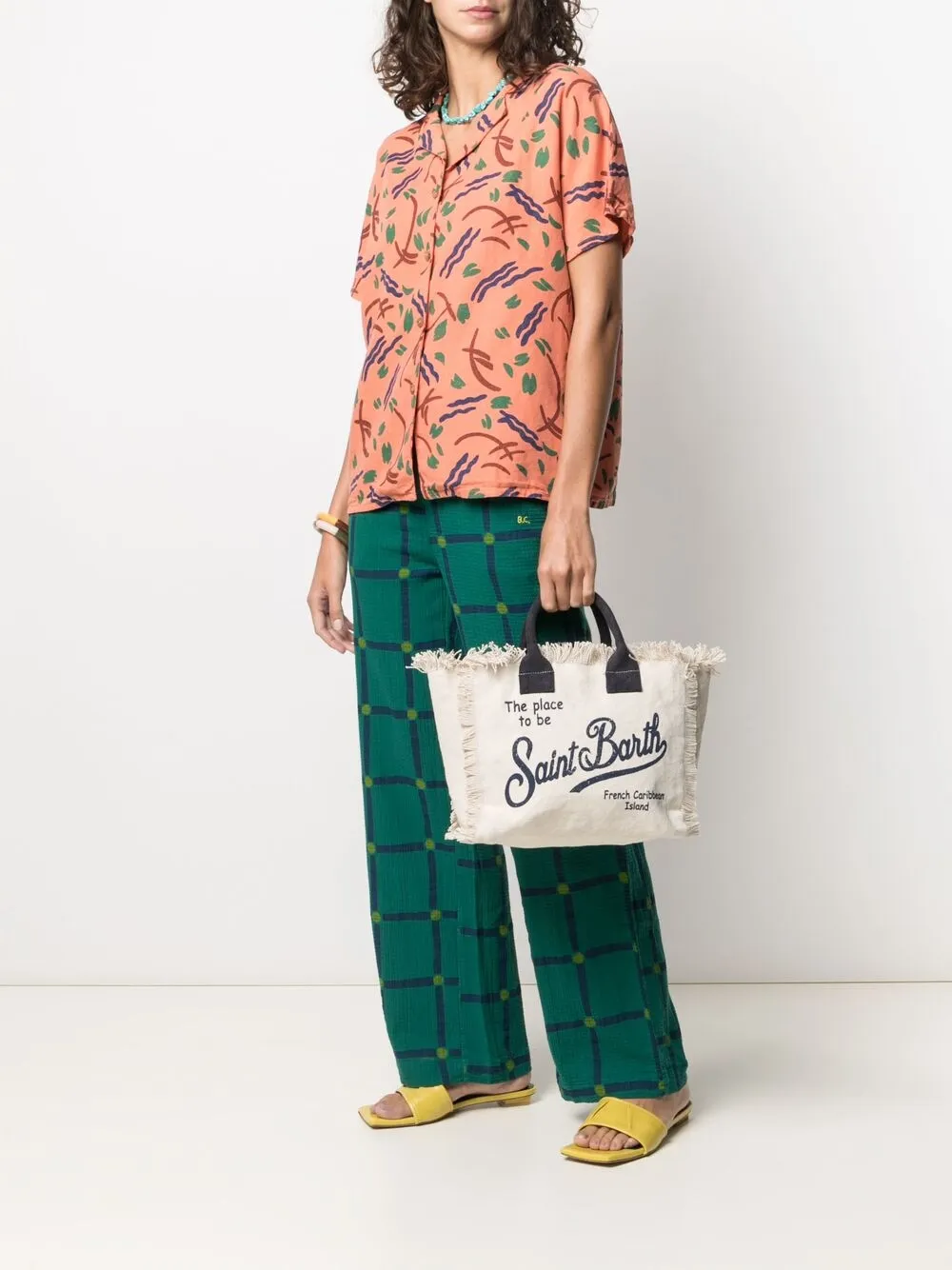 MC2 Saint Barth logo-print cotton beach bag | Image 2