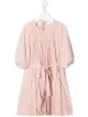 Image 1 of UNLABEL pleated tie-waist dress