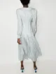 Alessandra Rich houndstooth pleated midi dress