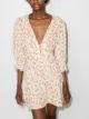 Image 2 of Reformation Marina V-neck minidress