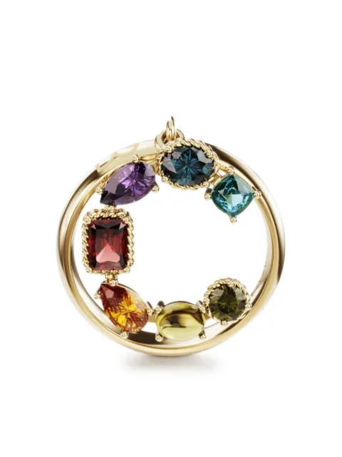 Dolce & Gabbana 18kt yellow gold Rainbow Alphabet C ring