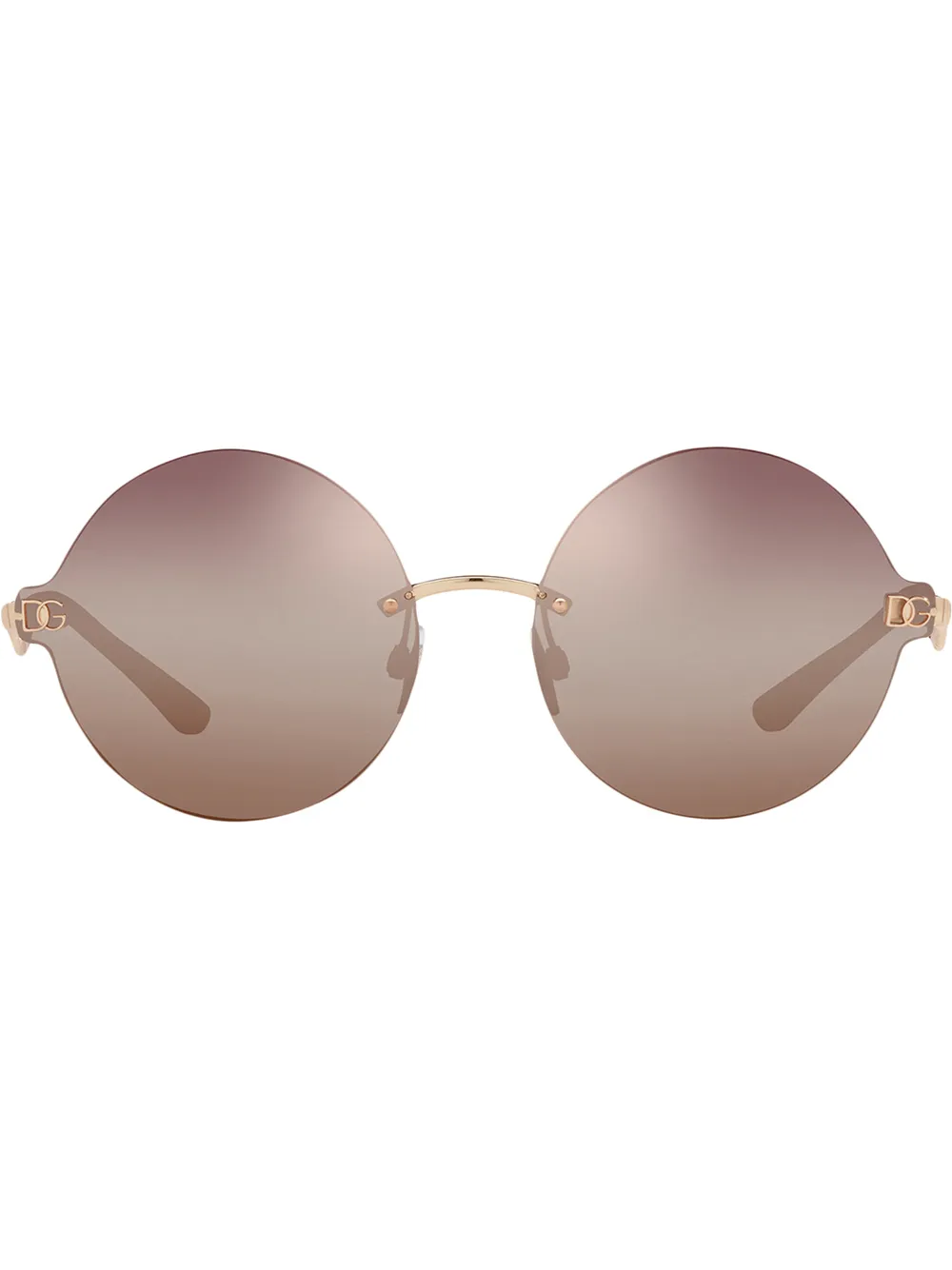 фото Dolce & gabbana eyewear солнцезащитные очки dg pin в круглой оправе