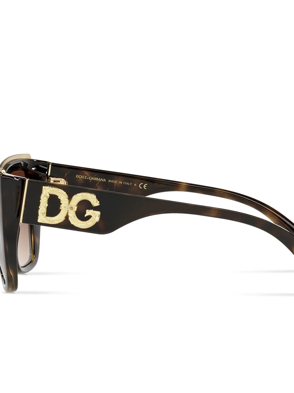 фото Dolce & gabbana eyewear солнцезащитные очки в оправе 'кошачий глаз'