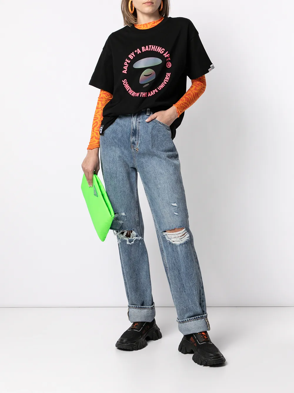 фото Aape by *a bathing ape® футболка с логотипом