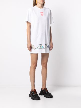 logo-print cotton T-shirt dress展示图