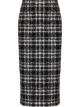 Image 1 of Alessandra Rich check-pattern midi skirt