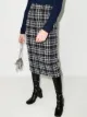 Image 2 of Alessandra Rich check-pattern midi skirt
