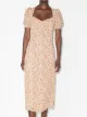 Image 2 of Reformation Luciana sweetheart neck floral dress