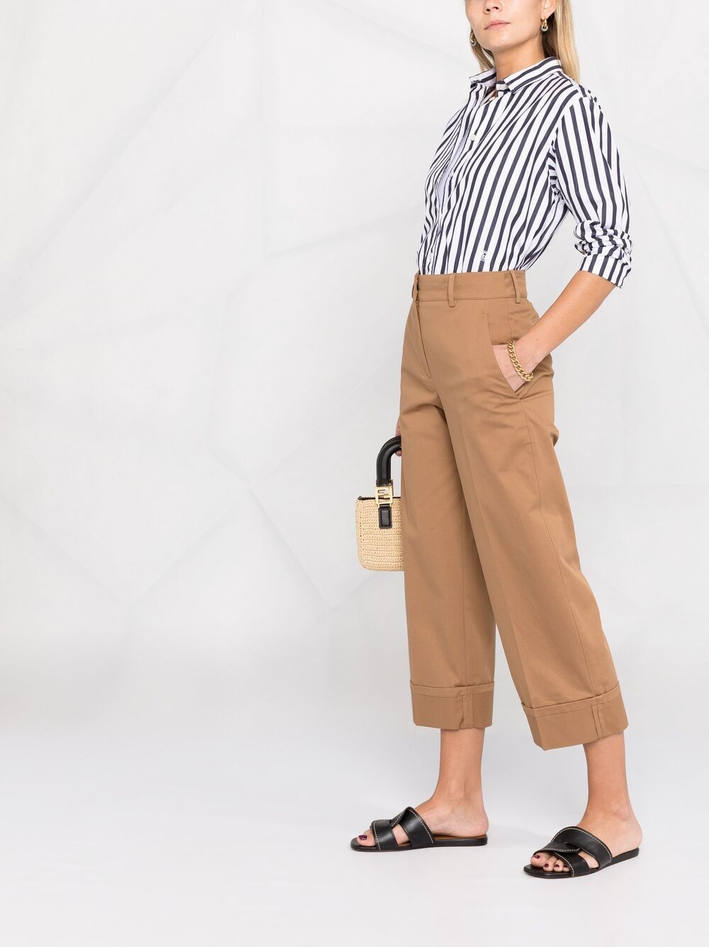 фото Seventy high-waisted cropped trousers