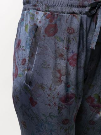 cropped floral-print trousers展示图