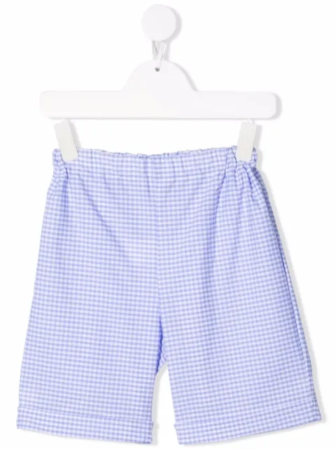 Siola check-print cotton shorts 