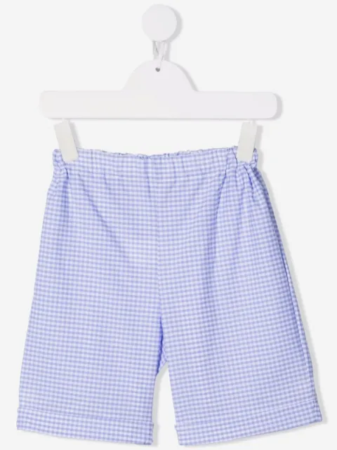 Siola check-print cotton shorts 