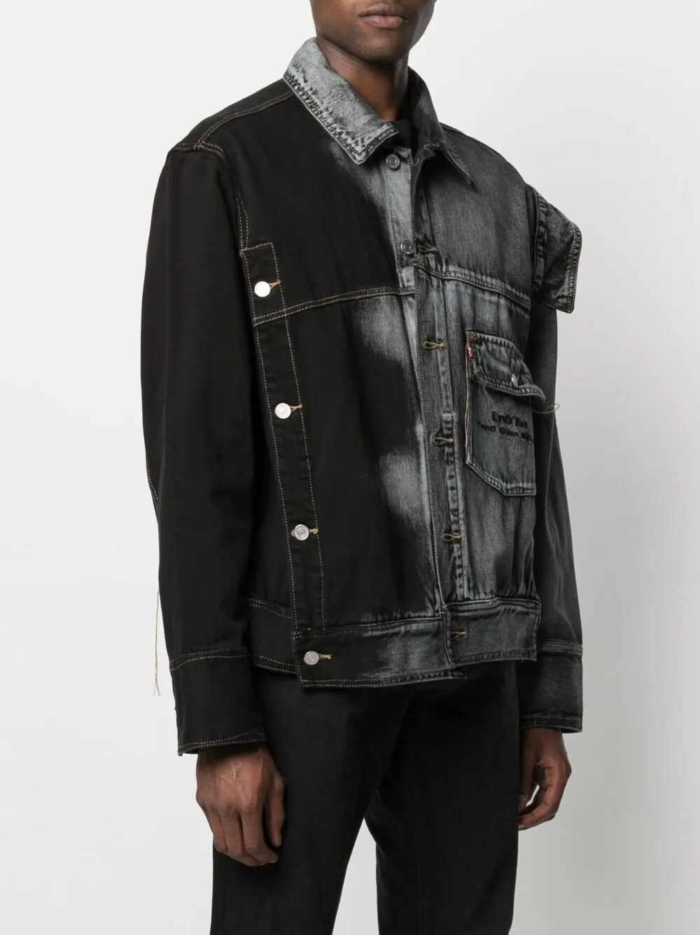 фото Feng chen wang джинсовая куртка из коллаборации с levi's
