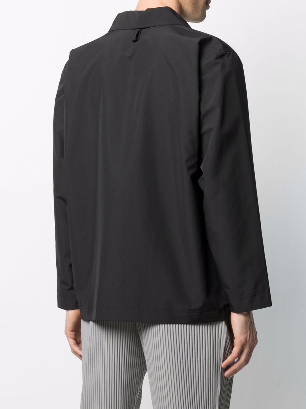 фото Homme plissé issey miyake куртка-рубашка с распашным воротником